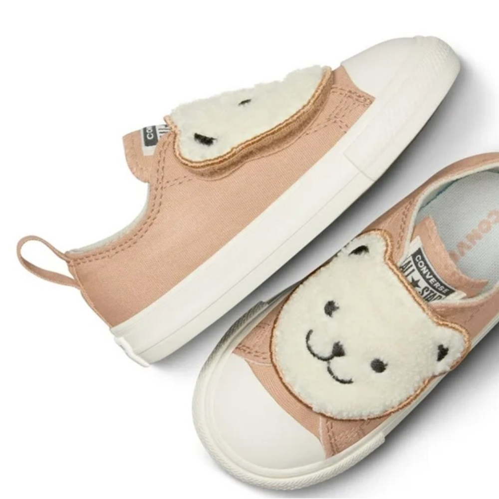Converse Kids' Cream Bear Sneakers